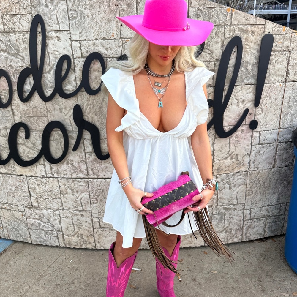 White Ruffle Dress
